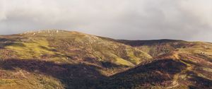 Preview wallpaper hills, aerial view, clouds, shadow, landscape