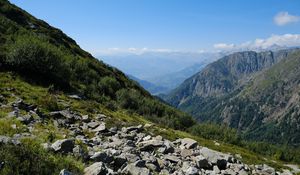 Preview wallpaper hills, mountains, landscape, valley