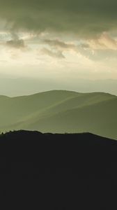 Preview wallpaper hills, mountains, nature, landscape