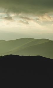 Preview wallpaper hills, mountains, nature, landscape
