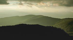 Preview wallpaper hills, mountains, nature, landscape