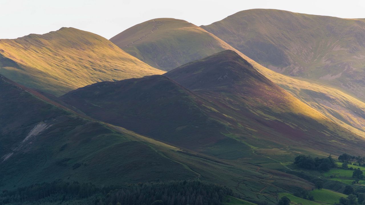 Wallpaper hills, mountains, relief, landscape, nature, shadow