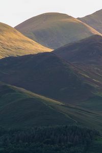 Preview wallpaper hills, mountains, relief, landscape, nature, shadow