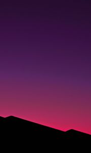 Preview wallpaper hills, silhouettes, figure, abstraction