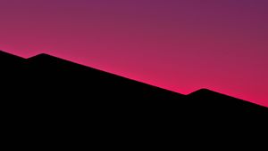 Preview wallpaper hills, silhouettes, figure, abstraction