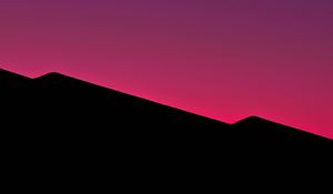 Preview wallpaper hills, silhouettes, figure, abstraction