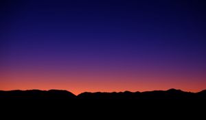 Preview wallpaper hills, silhouettes, sunset, dark, evening