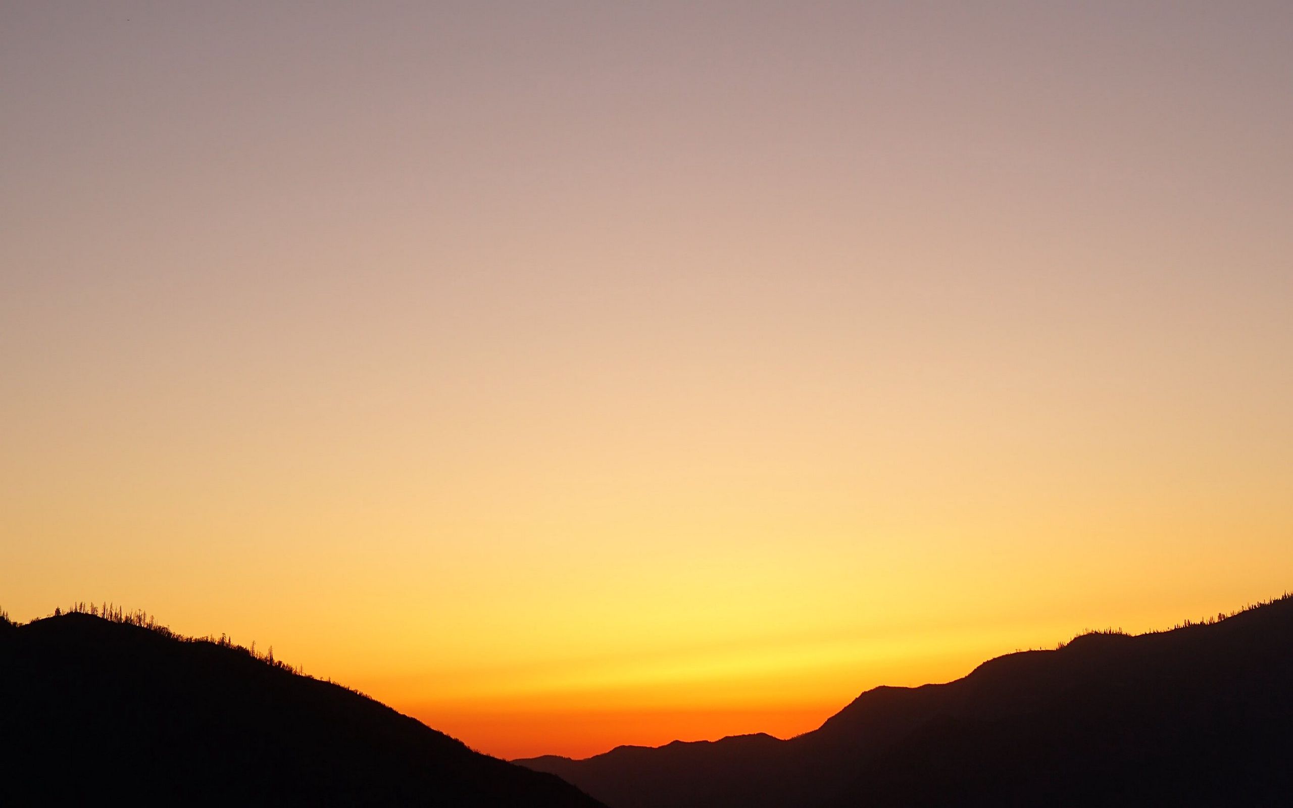 Download wallpaper 2560x1600 hills, sky, sunset, dark widescreen 16:10 ...