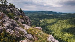 Preview wallpaper hills, slope, stones, landscape, nature
