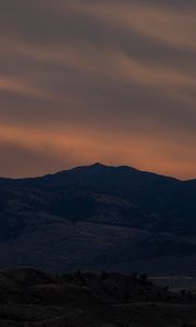 Preview wallpaper hills, slopes, evening, twilight, nature