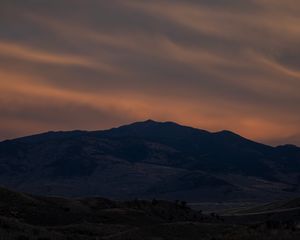 Preview wallpaper hills, slopes, evening, twilight, nature