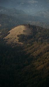 Preview wallpaper hills, trees, forest, landscape, view