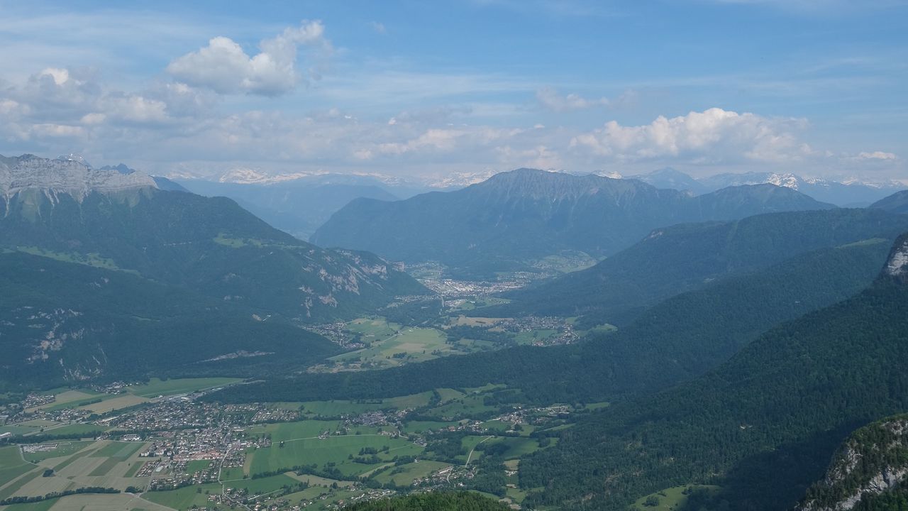 Wallpaper hills, trees, landscape, aerial view