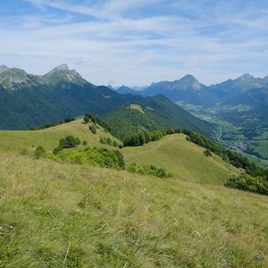 Preview wallpaper hills, trees, nature, landscape, aerial view, green