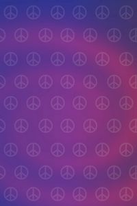 Preview wallpaper hippies, picture, sign, peace, purple