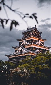 Preview wallpaper hiroshima castle, japan, architecture