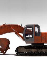 Preview wallpaper hitachi, bulldozer, transport, metal