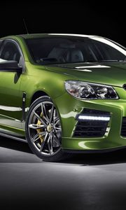 Preview wallpaper holden, commodore, hsv, gen-f2, green, side view