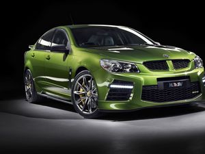 Preview wallpaper holden, commodore, hsv, gen-f2, green, side view