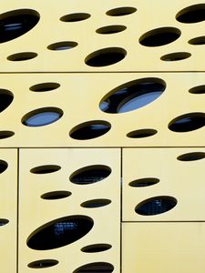 Preview wallpaper holes, panels, architecture, geometry, design, abstraction