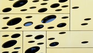 Preview wallpaper holes, panels, architecture, geometry, design, abstraction