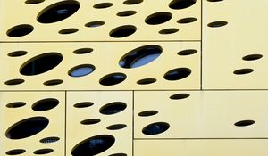 Preview wallpaper holes, panels, architecture, geometry, design, abstraction