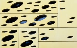 Preview wallpaper holes, panels, architecture, geometry, design, abstraction