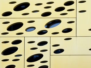 Preview wallpaper holes, panels, architecture, geometry, design, abstraction