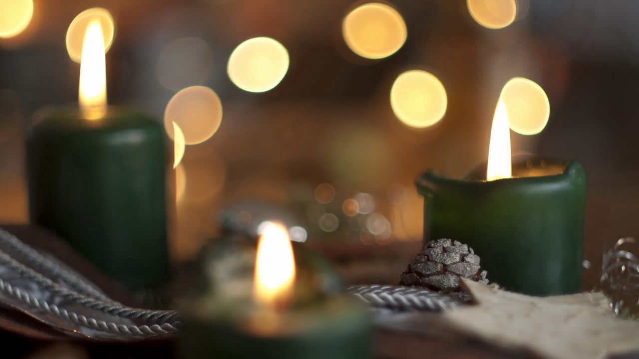 Wallpaper holiday, candles, background