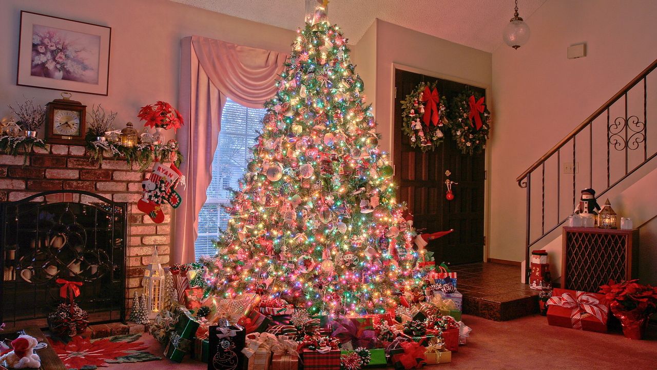 Wallpaper holiday, christmas tree, new year, ornament