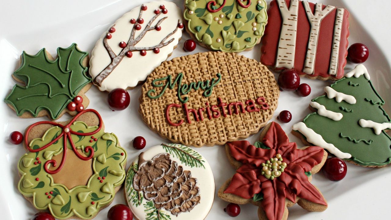Wallpaper holiday, cookies, sweets, treats, new year, mood