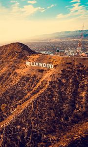 Preview wallpaper hollywood, mountains, los angeles