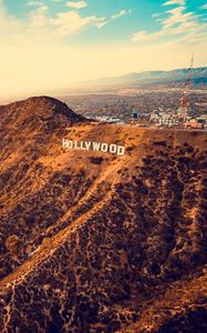 Preview wallpaper hollywood, mountains, los angeles