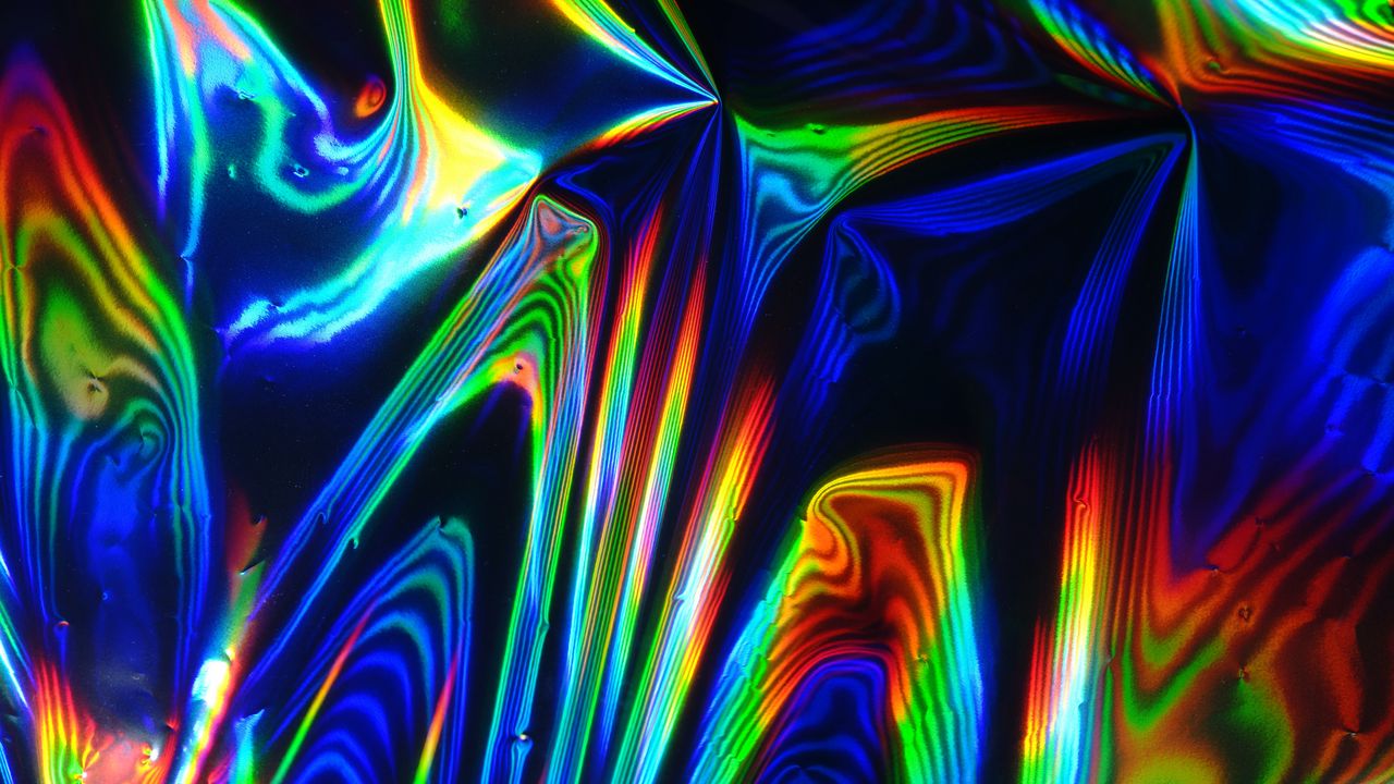 Wallpaper hologram, shimmering, colorful, abstraction