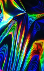 Preview wallpaper hologram, shimmering, colorful, abstraction