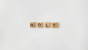 Preview wallpaper holy, word, letters, text