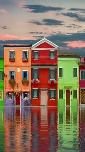 Preview wallpaper home, colorful, street, water