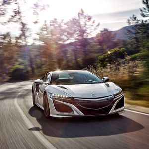 Preview wallpaper honda, acura, nsx, front view, speed