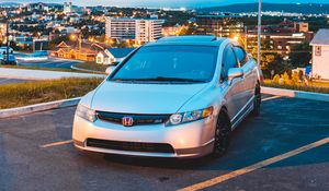 Preview wallpaper honda civic si, honda, car, front view