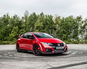 Preview wallpaper honda, civic, type r, side view