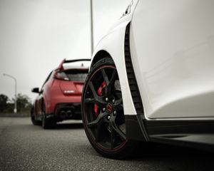 Preview wallpaper honda civic type r, honda fk2, honda, wheel, tire, disk