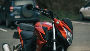 Preview wallpaper honda, motorcycle, bike, red, black