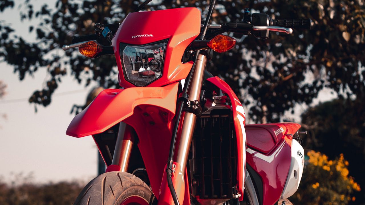 Wallpaper honda, motorcycle, bike, red