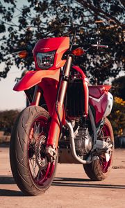 Preview wallpaper honda, motorcycle, bike, red