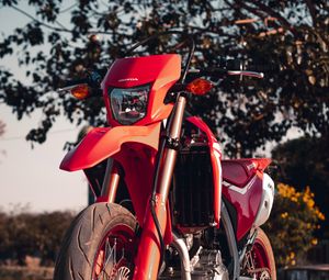 Preview wallpaper honda, motorcycle, bike, red