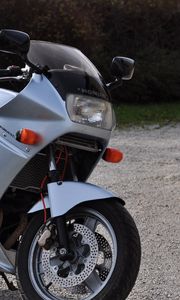 Preview wallpaper honda, motorcycle, bike, gray, headlight, moto
