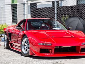 Preview wallpaper honda nsx, honda, car, red