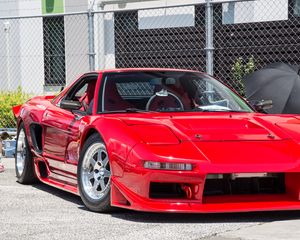 Preview wallpaper honda nsx, honda, car, red