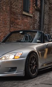 Preview wallpaper honda s2000, honda, car, silver