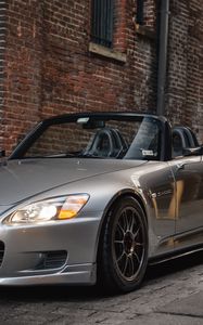 Preview wallpaper honda s2000, honda, car, silver